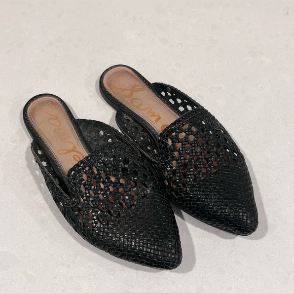 Womens Sam Edelman Navya Woven black mule shoes size 6.5 - Picture 3 of 3